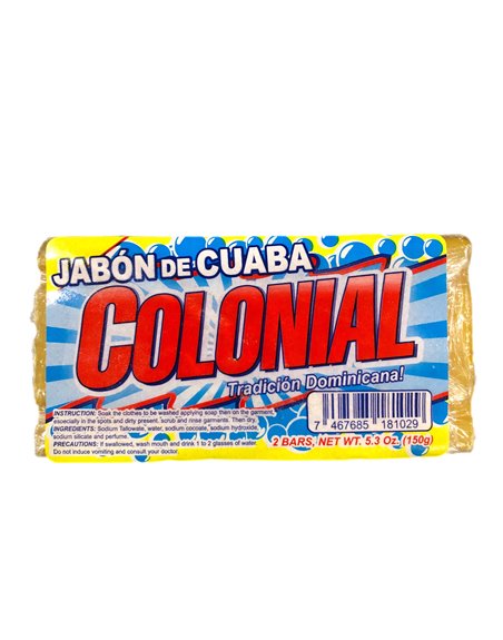 20238 - Colonial Cuaba Soap Bar ( Pasta ) - 2 Bars (Case of 25) - Box:  - Loc: B5