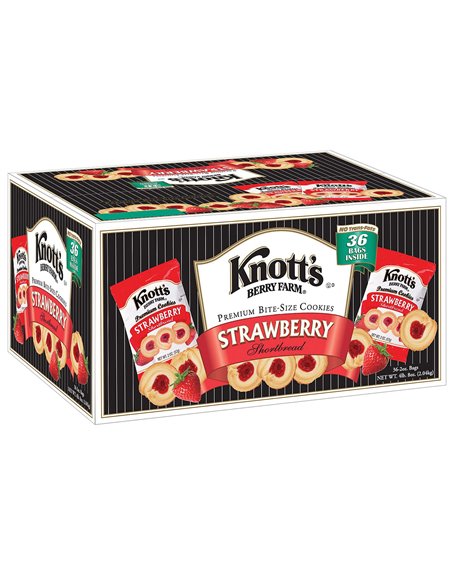 20320 - Knott's Strawberry Shortbread ( Black Case ) - 36 Pack - Box:  - Loc: N4