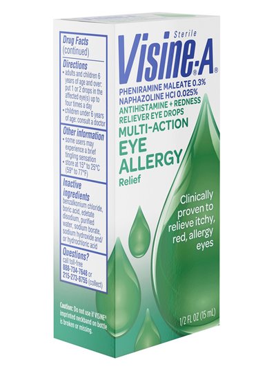 20326 - Visine  Multi-Action Eye Allergy Relief 1/2 fl oz - Box:  - Loc: F1
