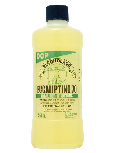 20445 - Alcoholado Eucaliptino 70 - 12 fl. oz. ( 350 ml ). (Case of 12) - Box:  - Loc: I2