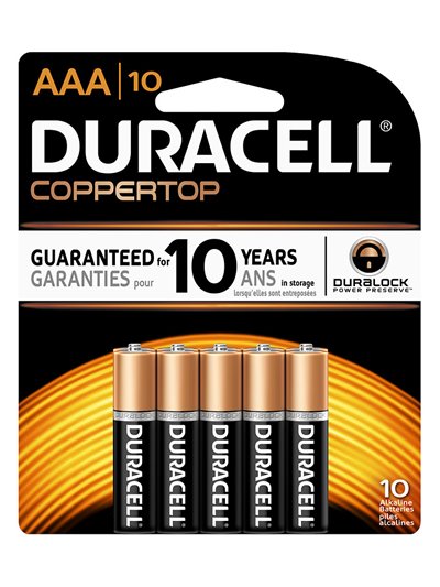 20492 - Duracell Batteries Coppertop, AAA-4 - 18 Pack/4ct - Box:  - Loc: J2