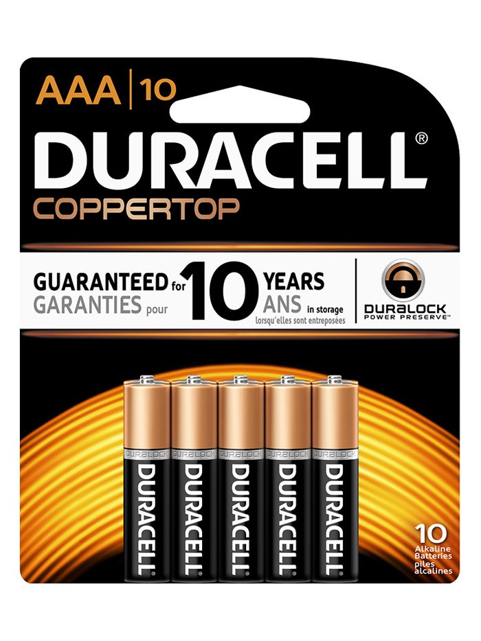 20492 - Duracell Batteries Coppertop, AAA-4 - 18 Pack/4ct - Box:  - Loc: J2