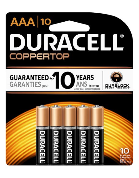 20492 - Duracell Batteries Coppertop, AAA-4 - 18 Pack/4ct - Box:  - Loc: J2