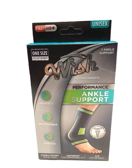 20615 - Wish Performance Ankle Support, 1 Size - Box:  - Loc: K12