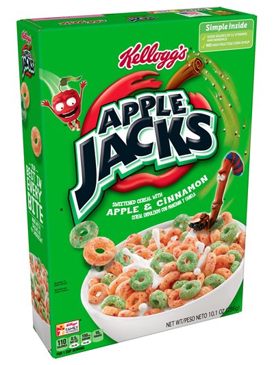 20836 - Kellogg's Apple Jacks - 10.1 oz. (Case of 16) - Box:  - Loc: R2