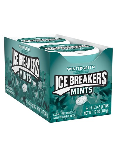 20839 - Ice Breakers Mint Wintergreen - 8ct/1.5 oz. - Box:  - Loc: N2