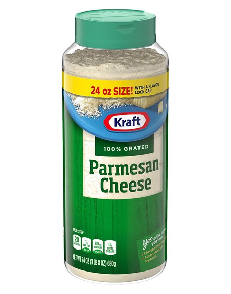 20991 - Kraft Parmesan Cheese Grated Can - 24oz Unit - Box:  - Loc: G6