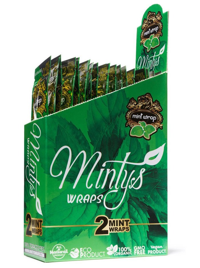 21069 - CBD'S Organic Wraps Mintys 25/2 W - Box:  - Loc: P0