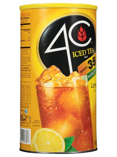 21095 - 4C Ice Tea Mix Powder Lemon, Natural Flavor - 6/5Qt. - Box:  - Loc: P1