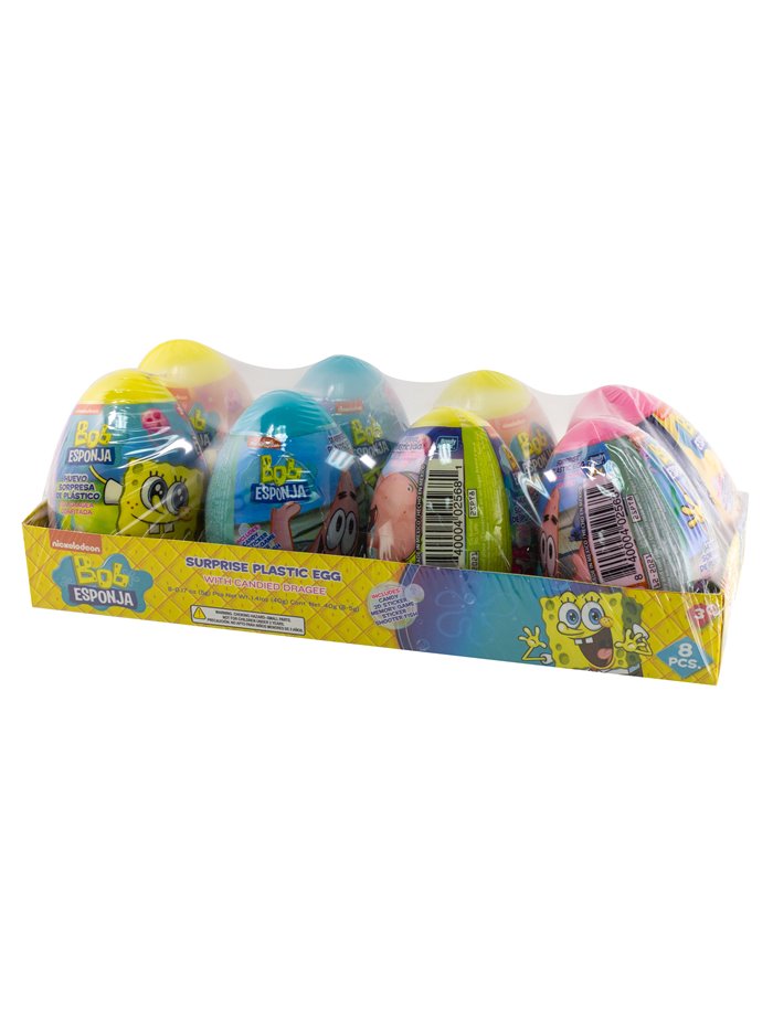 21230 - Bondy Surprise Egg, Bob Sponge- 8ct/5g - Box:  - Loc: M13