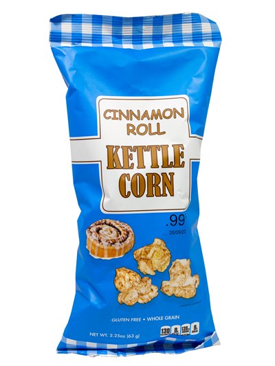 21281 - Kettle Corn Cinnamon Roll 99¢ - 2.25 oz. (Case of 24) - Box:  - Loc: 11P