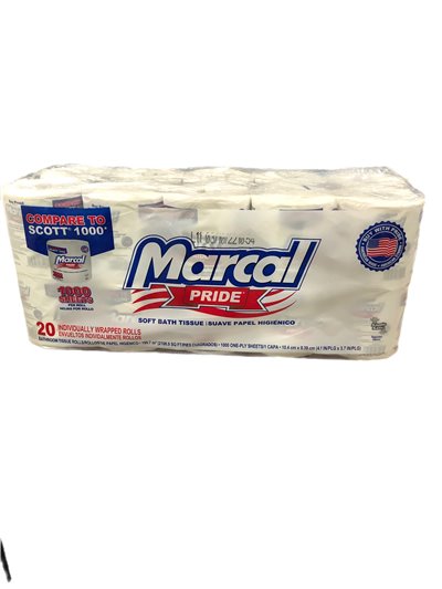21354 - Marcal Bath Tissue - 20 Rolls - Box:  - Loc: A8