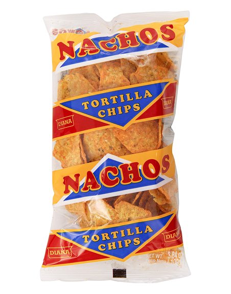 21381 - Diana Tortilla Chips Nacho  3.52 oz. (Case of 24) - Box:  - Loc: N13