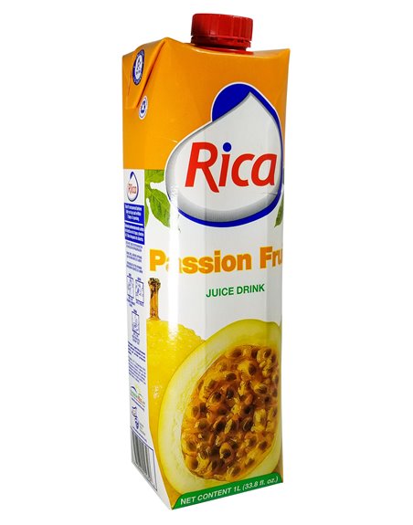 21440 - Rica Juice Passion Fruit ( Chinola ) - 1 Lt. (Pack of 12) - Box:  - Loc: F1