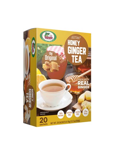 21445 - Tropique Honey Ginger Tea, Original - 20 Bags - Box:  - Loc: M2