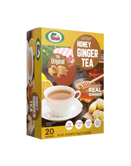21445 - Tropique Honey Ginger Tea, Original - 20 Bags - Box:  - Loc: M2
