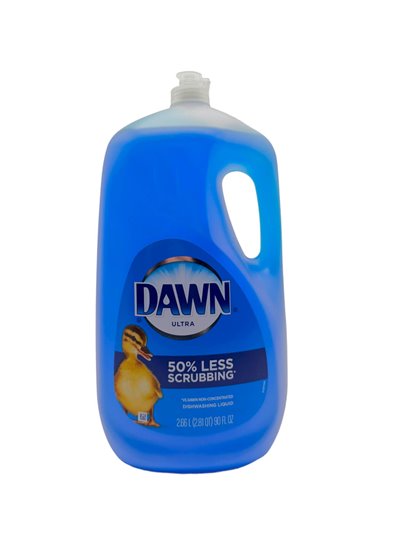 21526 - Dawn Dishwashing Liquid, Original - 90 fl. oz. (Case of 6) Yellow Duck - Box:  - Loc: D1