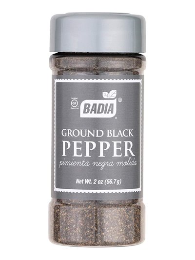 21538 - Badia Ground Black Pepper - 2 oz. (Pack of 8) - Box:  - Loc: S10