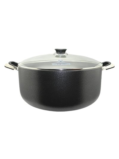 21626 - Wee's Beyond Non-Stick Stock Pot W/Glass Lid, 26Qt. - Box:  - Loc: J11