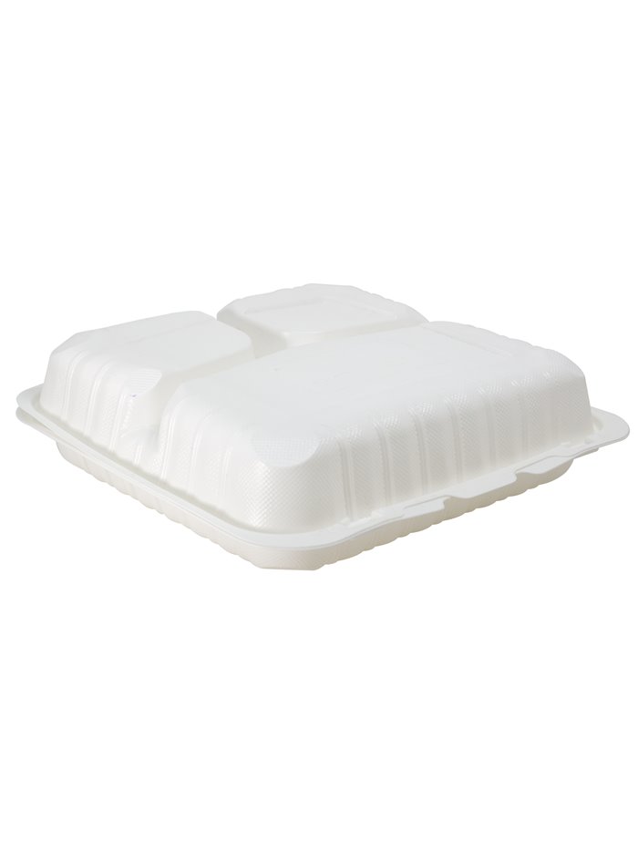 21674 - Plastic Hinged Container 9"-3 (95HT3) 150 pcs - Box:  - Loc: E13