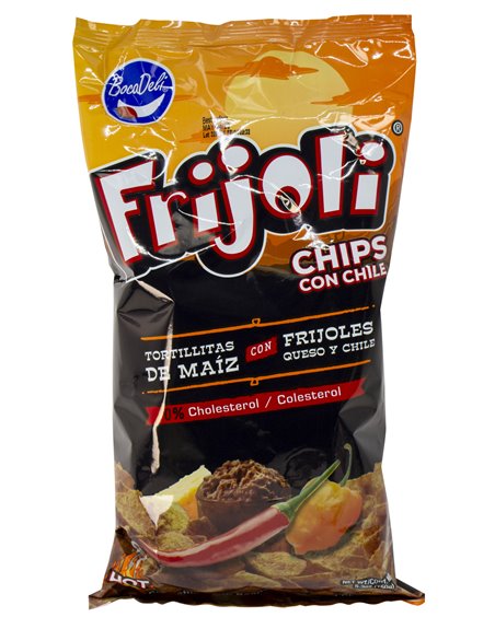 21728 - Boca Deli Frijoli Chips con Chile - 5.3 oz. - Box:  - Loc: N9