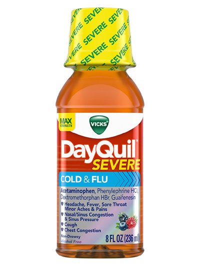 21777 - Dayquil Liquid Severe Cold & Flu - 8 fl. oz. - Box:  - Loc: 31P