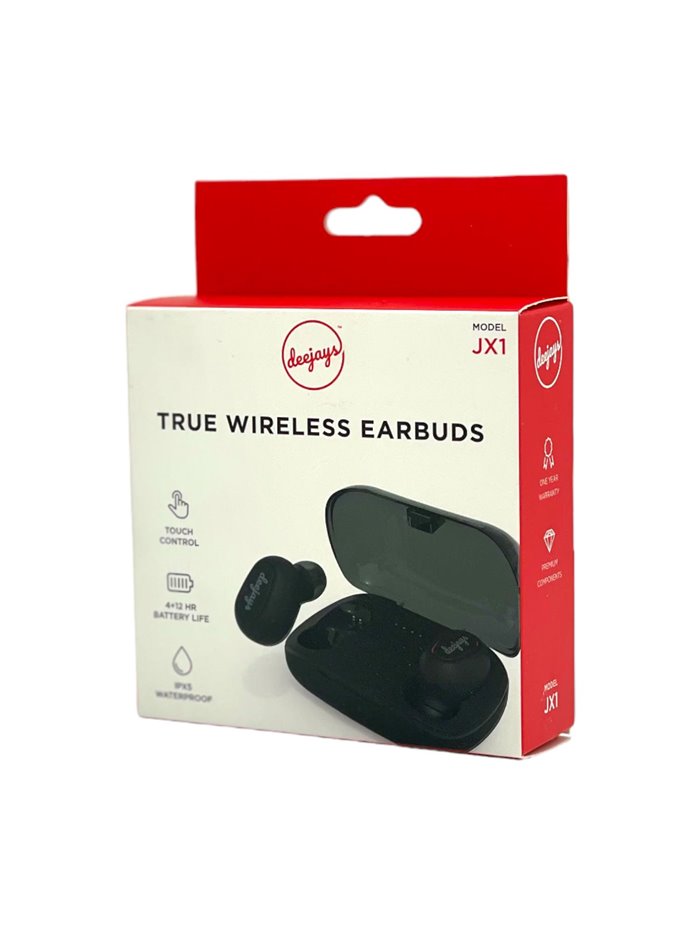 21863 - Deejays Wireless Earbuds JX1 - Box:  - Loc: L0