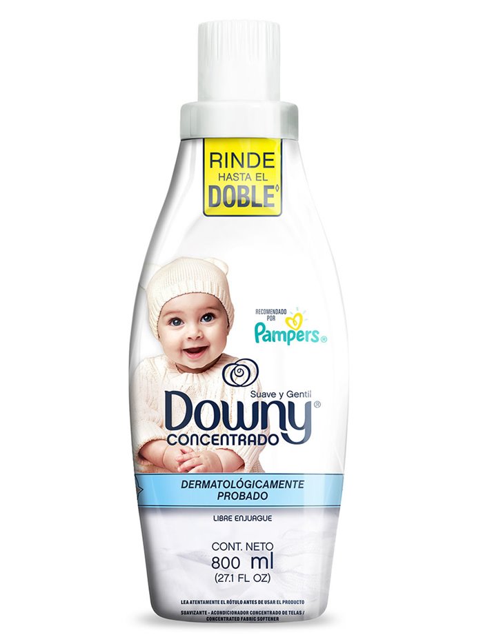 21868 - Downy Suave y Gentil, 800ml - (Case of 9) White Botle - Box:  - Loc: C10