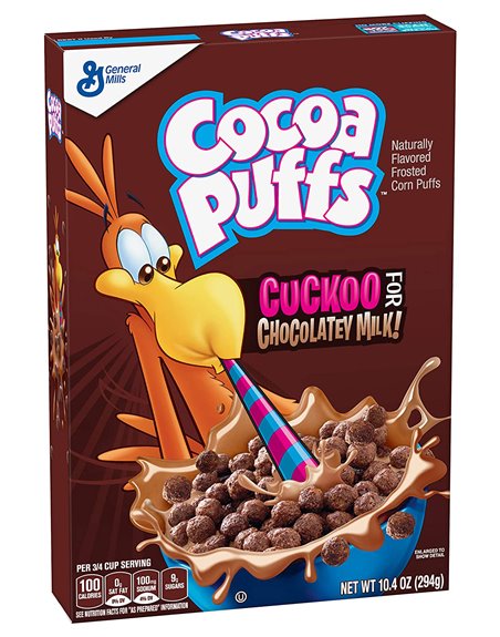 21979 - General Mills Cocoa Puffs Cereal - 10.4 oz. (Case of 12) - Box:  - Loc: R4