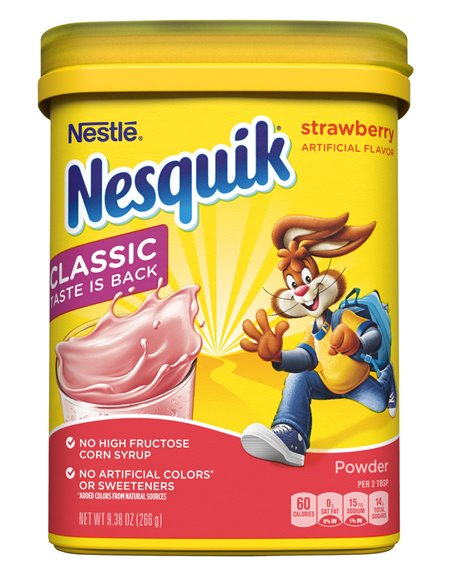 21999 - Nesquik Powder Strawberry - 9.38oz. (Pack of 6) - Box:  - Loc: G1
