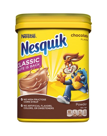 22105 - Nesquik Powder Chocolate - 10.2 oz. (Pack of 12) - Box:  - Loc: G1