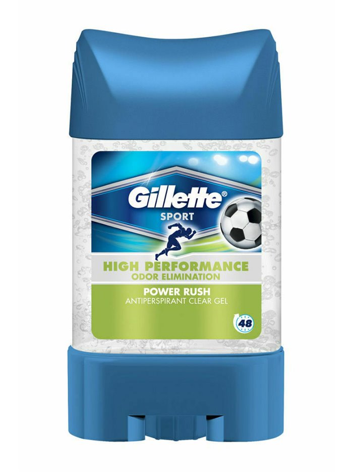22254 - Gillette Deodorant Clear Gel, Power Rush - 70ml. - Box:  - Loc: K7