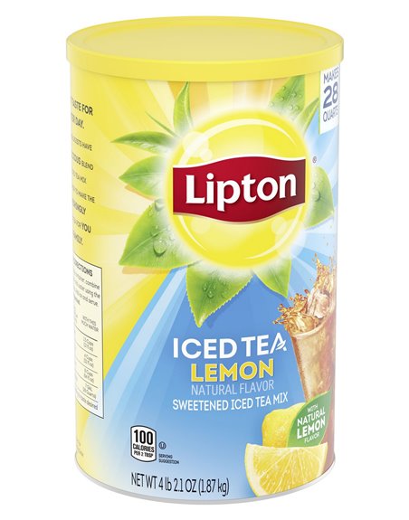 22299 - Lipton Iced Tea Powder Lemon - 28 Qt. - Box:  - Loc: H1