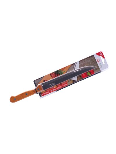 22316 - Uniware Wood Handle Carving Knife Wit 8" - Box:  - Loc: J9