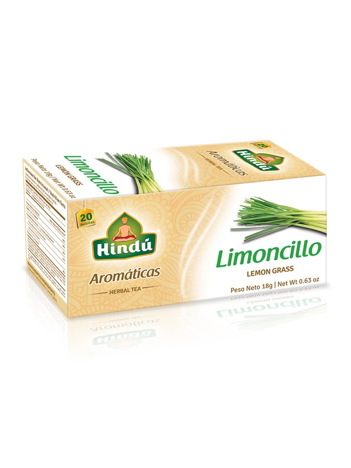 22550 - Hindu Tea Limoncillo (Lemongrass) - 20ct. (Case of 12) - Box:  - Loc: R7