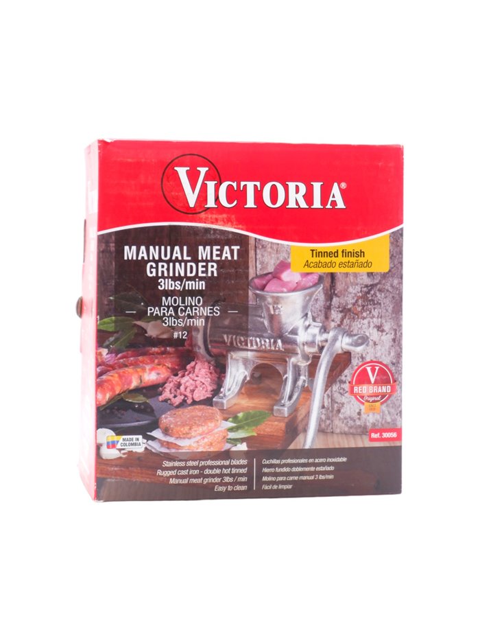 22661 - Victoria Hand Meat Grinder 12 (30056) - Box:  - Loc: J10