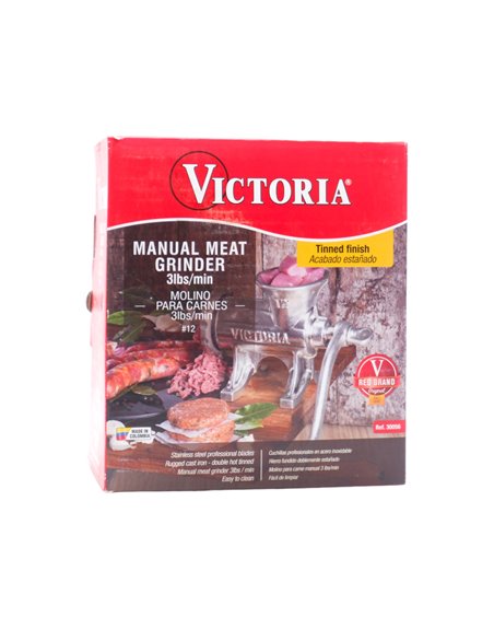 22661 - Victoria Hand Meat Grinder 12 (30056) - Box:  - Loc: J10