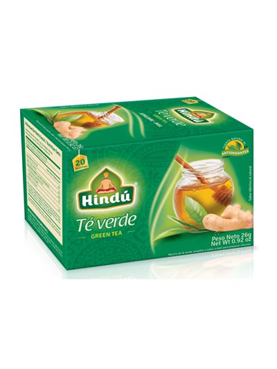 22856 - Hindu Tea Green Ginger Honey - 20ct - Box:  - Loc: R7