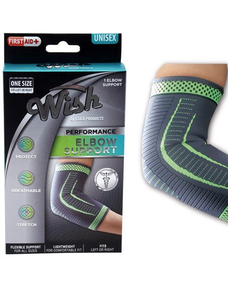 22894 - Wish Performance Elbow Support, 2 Pkg - 12ct - Box:  - Loc: K12