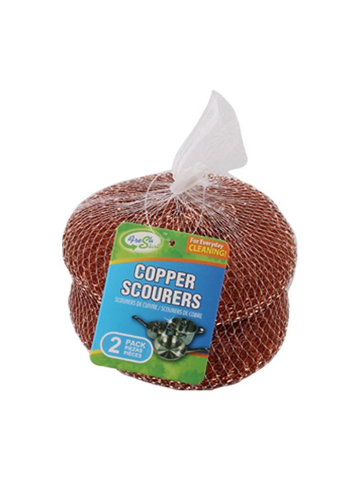 22912 - Fresh Start Scourers Copper Jumbo Mesh Bag - 2 Unit - Box:  - Loc: J7