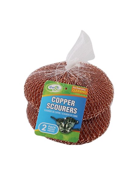 22912 - Fresh Start Scourers Copper Jumbo Mesh Bag - 2 Unit - Box:  - Loc: J7