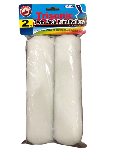 23160 - Trisonic Twin Pack Paint Rollers 9" - 2 Pcs ( TS-G114W ) - Box:  - Loc: A1