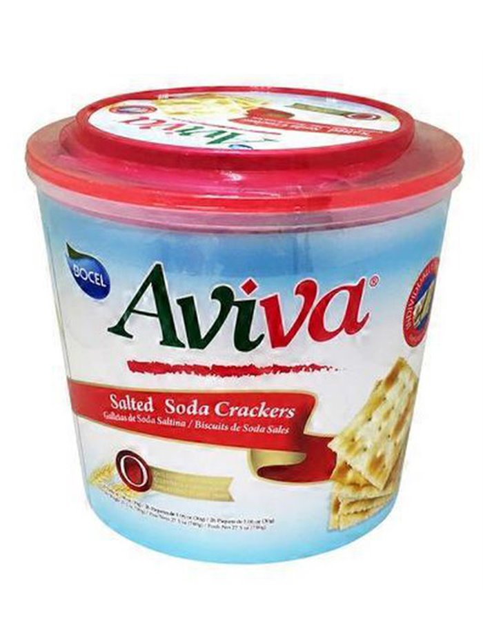 23187 - Aviva Soda Crackers SaLtine - 27.5 fl. oz. (Case of 12) - Box:  - Loc: R5
