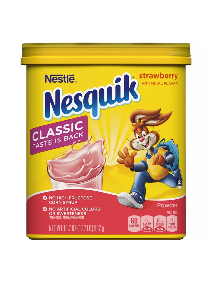 23215 - Nesquik Powder Strawberry - 18.7 oz. (Pack of 6) - Box:  - Loc: F0