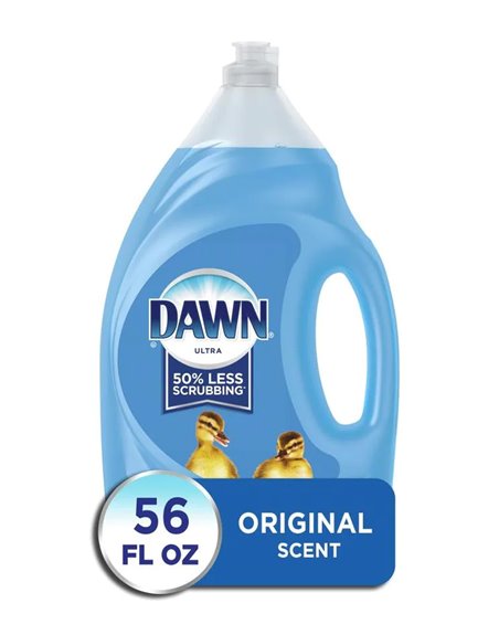 23225 - Dawn Dishwashing Liquid Ultra, Original -56 fl. oz. (Case of 8) - Box:  - Loc: D6