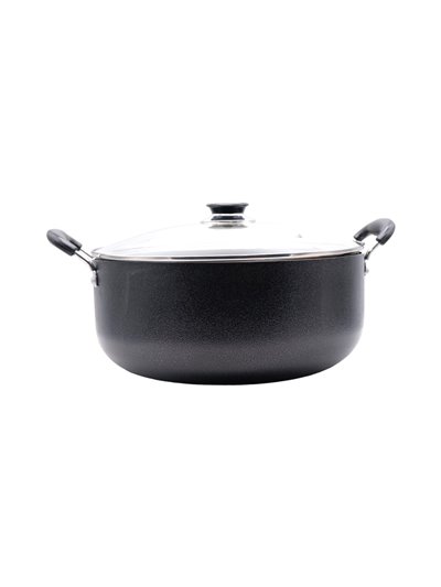 23227 - Wee's Beyond Non-Stick Stock Pot W/Glass Lid 14QT - Box:  - Loc: J11