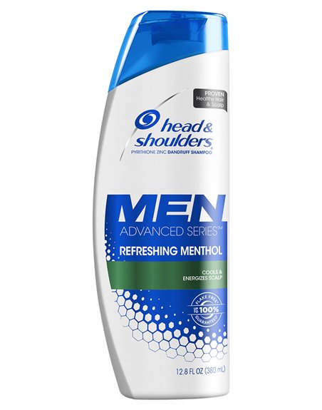 23278 - H&S Shampoo 2 in 1 Men Refreshing Menthol - 12.8 fl. oz. - Box:  - Loc: 