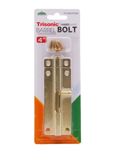 23300 - 4" Gold Barrel Bolt (Pestillo) (TS-HW391BB) - Box:  - Loc: A2