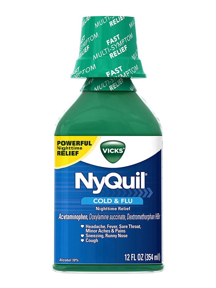23433 - Nyquil Liquid Cold & Flu ( Green Cap ) - 12 fl. oz. - Box:  - Loc: 31P