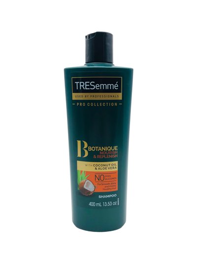 23469 - TRESemme Shampoo Coconut Oil & Aloe Vera - 400ml - Box:  - Loc: I2